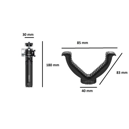 Trèpied pliable Universelle en aluminium pour arme longue