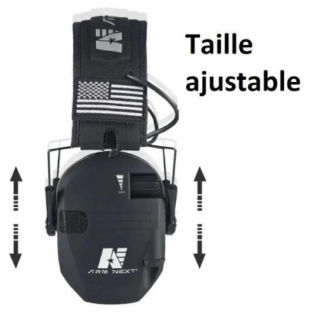 Casque de protection auditive électronique coloris Grey