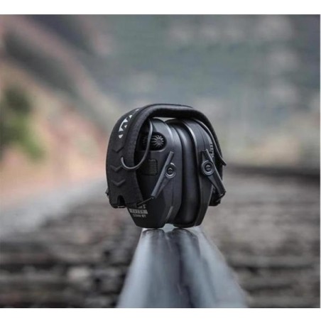Casque de protection auditive électronique coloris noir