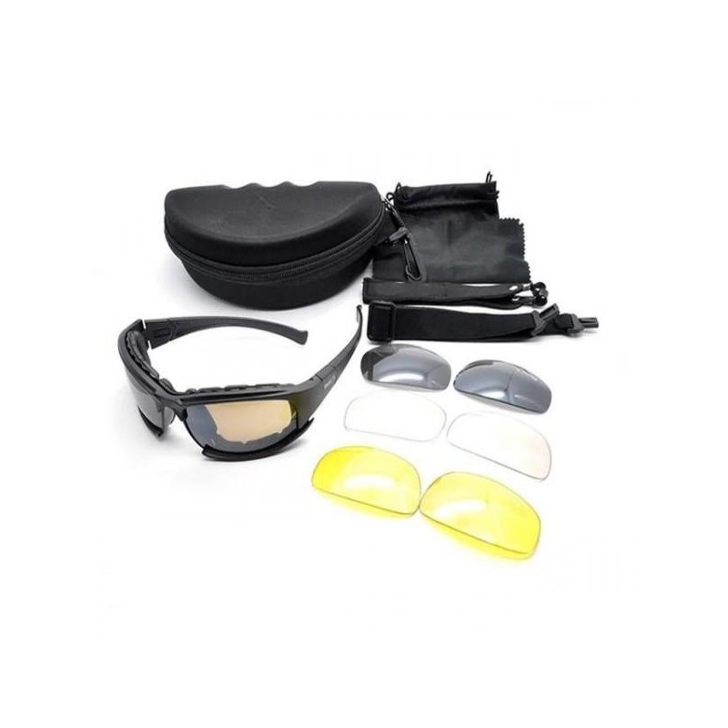 Lunette de protection anti buée 4 verres dont un polarisé
