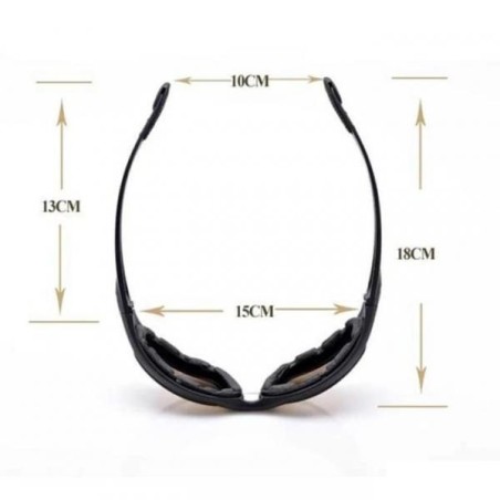 Lunette de protection anti buée 4 verres dont un polarisé