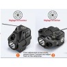 Lampe Laser Rouge et led 500 Lumens Strobo rail picatinny pour arme de poing