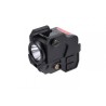 Lampe Laser Rouge et led 500 Lumens Strobo rail picatinny pour arme de poing