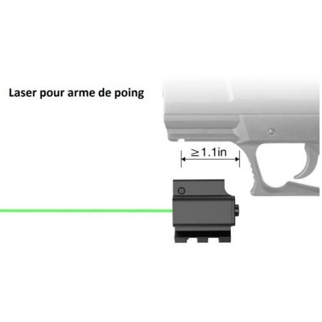 Micro Laser Vert pour rail de 22 mm