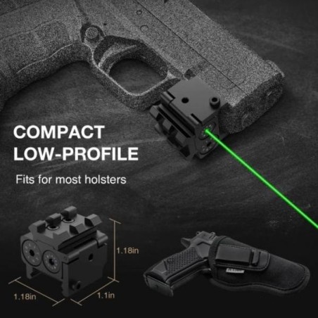 Micro Laser Vert pour rail de 22 mm
