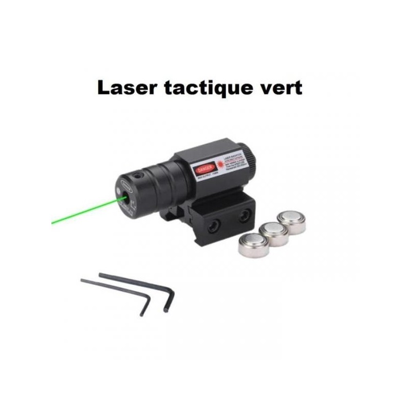 Laser Vert pour rail de 11 mm et 22 mm