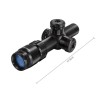 Lunette de tir compact 2-8x20 reticule Mil Dot lumineux avec colliers 11 ou 22 mm aux choix