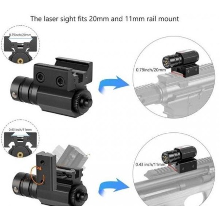 Laser rouge pour rail de 11 mm et 22 mm