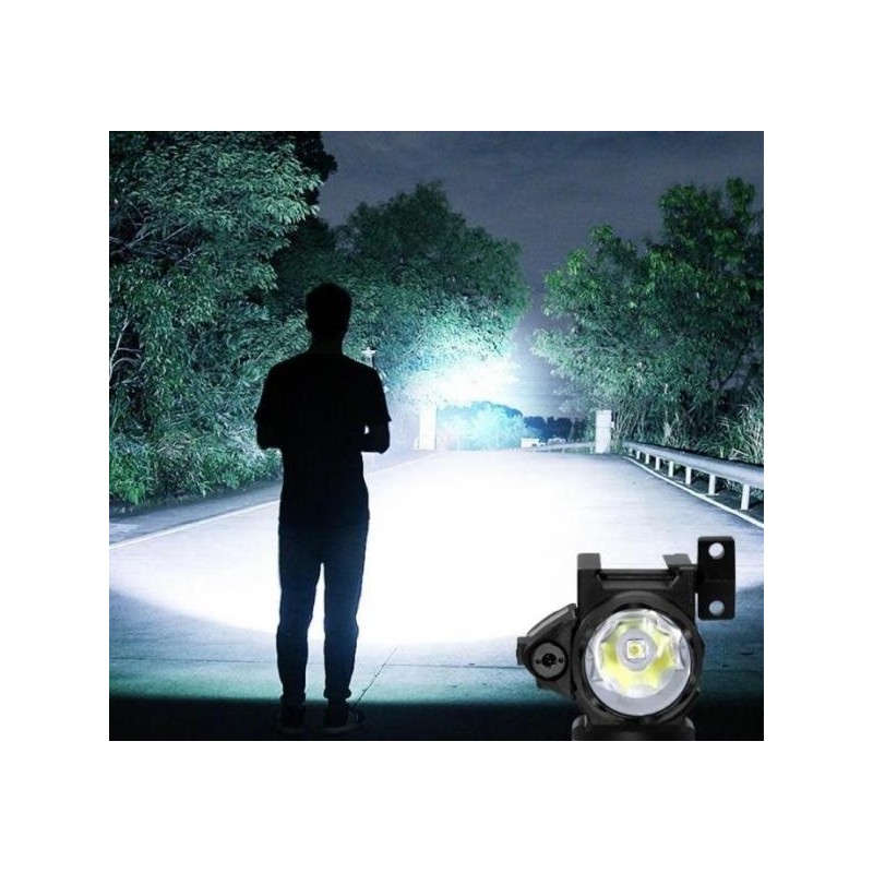 Poignée tactique VERTICALE FIXATION RAIL 21mm PICATINNY + Lampe LED E