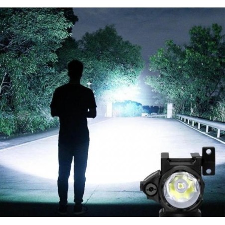Poignée Tactique Lampe 1000 lumens Laser vert pour rail picatinny en métal