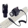 Lampe Laser rouge tactique en metal et led 1500 Lumens pour rail picatinny