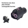 Lampe Laser rouge tactique en metal et led 1500 Lumens pour rail picatinny