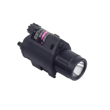 Lampe Laser rouge tactique en metal et led 1500 Lumens pour rail picatinny
