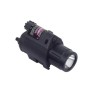 Lampe Laser rouge tactique en metal et led 1500 Lumens pour rail picatinny