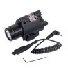 Lampe Laser rouge tactique en metal et led 1500 Lumens pour rail picatinny