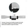 Monobloc de fixation Zero recoil à lunette 25,4 et 30 mm pour carabine avec rail picatinny