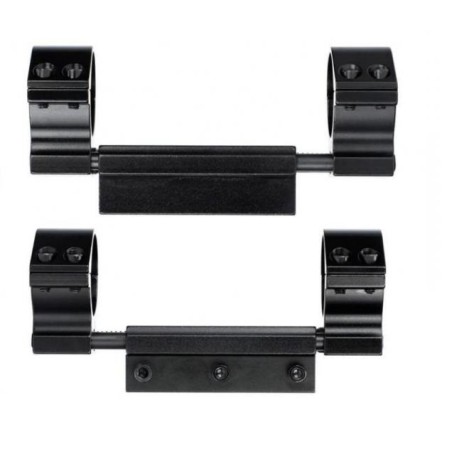 Monobloc de fixation Zero recoil à lunette 25,4 et 30 mm pour carabine avec rail picatinny
