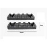 2 Rail picatinny en ABS + VIS pour montage bipod, accessoires ou sur casque protection airsoft
