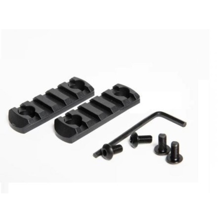 2 Rail picatinny en ABS + VIS pour montage bipod, accessoires ou sur casque protection airsoft