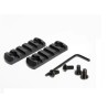 2 Rail picatinny en ABS + VIS pour montage bipod, accessoires ou sur casque protection airsoft
