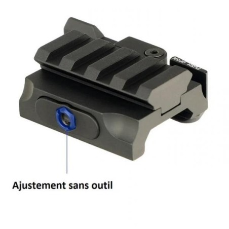 Réhausse de rail picatinny avec attache rapide