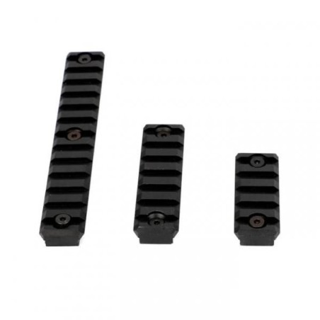 Ensemble de 3 rails aluminiums Keymod avec jeu de vis