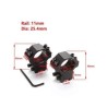 Colliers de fixation Bas pour lunette de tir rail 11 mm diamètre 25,4 mm (1 pouce)