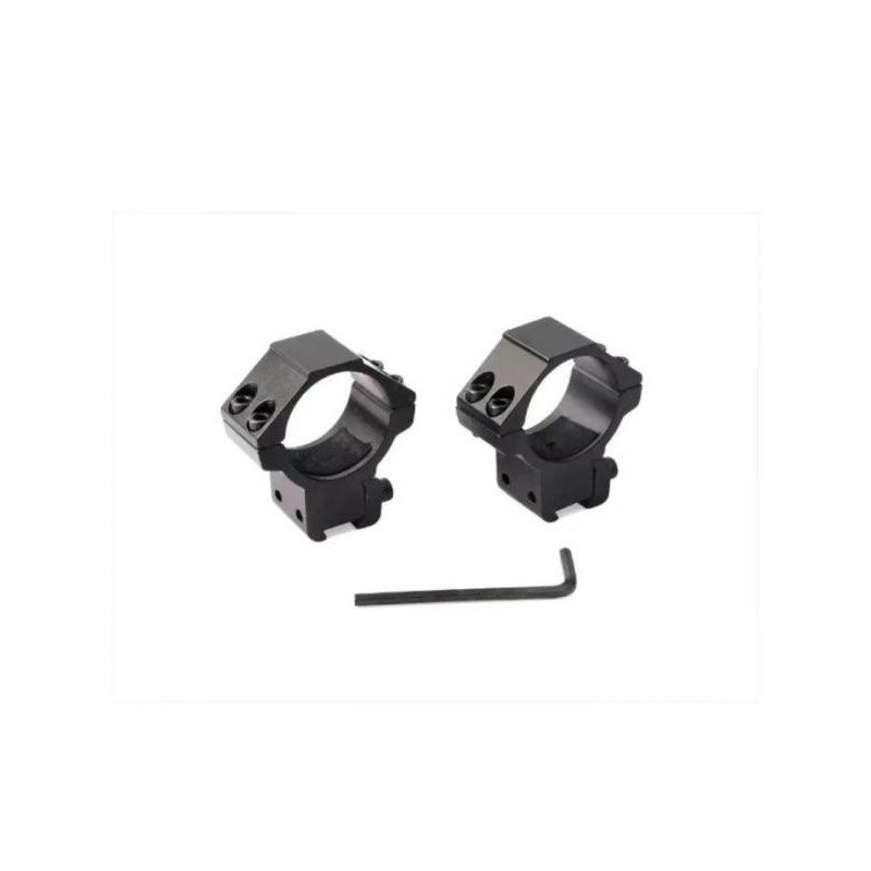 Colliers de fixation Bas pour lunette de tir rail 11 mm diamètre 25,4 mm (1 pouce)