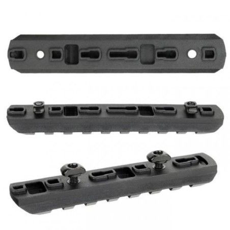 Ensemble de 6 rails M-lok avec jeu de 12 vis et écrous