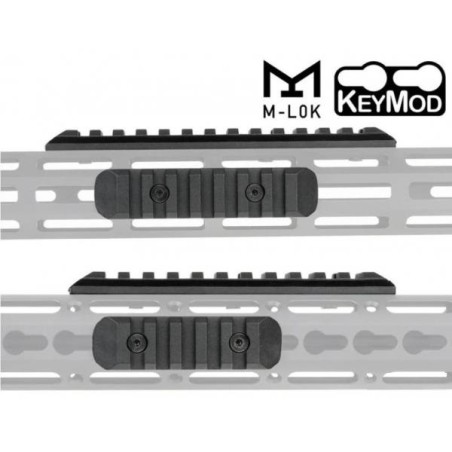 Ensemble de 6 rails M-lok avec jeu de 12 vis et écrous
