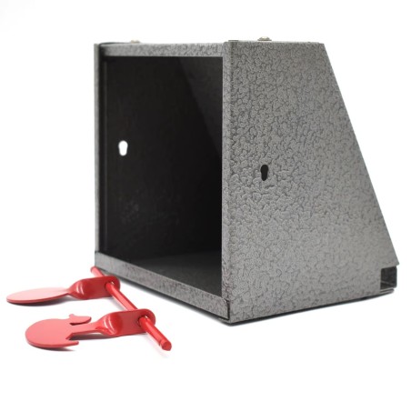 Porte cible 14x14 avec 2 objectifs en métal