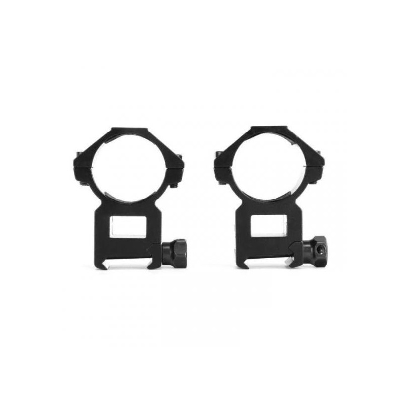 2 Anneaux De Montage Pour Lunette 30 Mm - Pour Rail Picatinny 11 Mm, Aluminium 6061, Léger Et Stable - Inclut Clé Allen