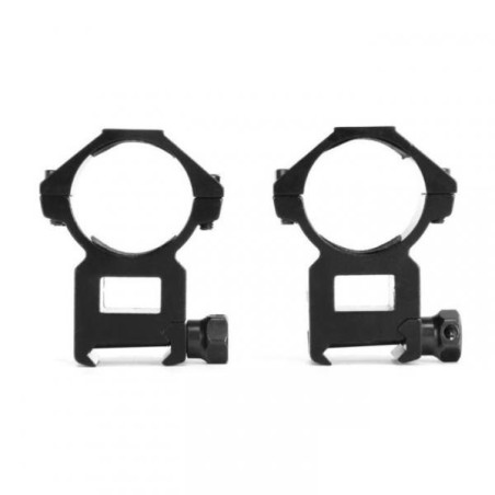 Colliers de fixation pour lunette de tir rail 22 mm diamètre 30 mm
