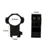 Colliers de fixation pour lunette de tir rail 11 mm diamètre 25,4 mm (1 pouce)