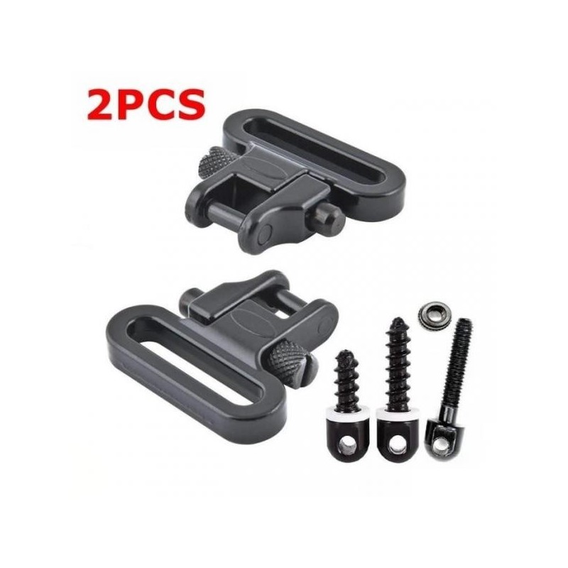 Vis grenadière et deux attaches sangles (1.25") pour grenadière