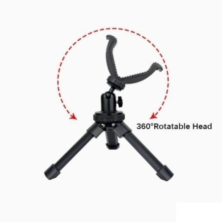Trèpied pliable Universelle en aluminium avec rotule pour arme