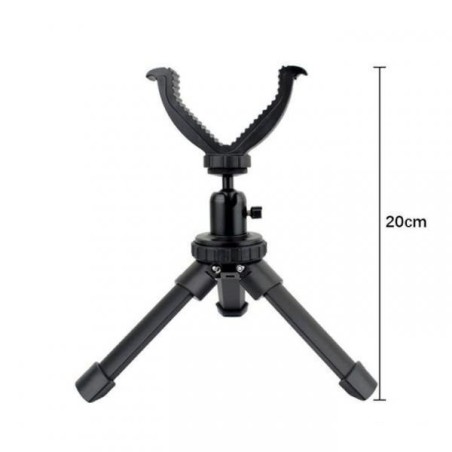 Trèpied pliable Universelle en aluminium avec rotule pour arme