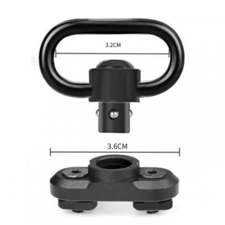 Attache sangle pour rail M-lok