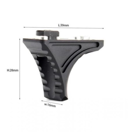 Mini handstop pour attache M-lok et Keymod