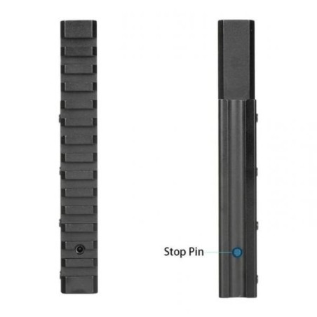 Adaptateur de rail 11 à 22 mm avec extension