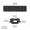 Rail Picatinny pour bande ventilée de fusil de chasse ou de fusil à pompe, 85 mm, 8 Slots