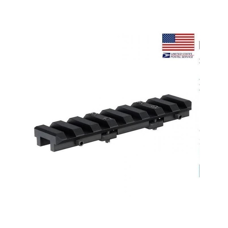 Rail Picatinny pour bande ventilée de fusil de chasse ou de fusil à pompe, 85 mm, 8 Slots