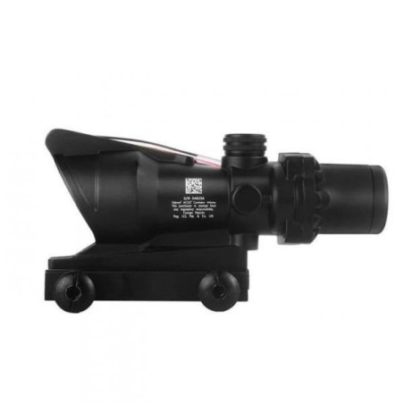 Viseur point rouge Red Dot ACOG 4x32 avec Fibre optique rouge en forme de chevron
