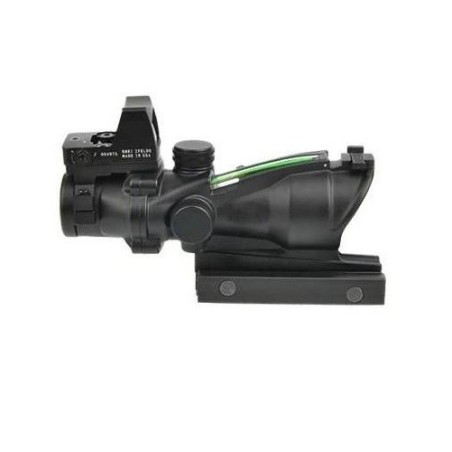 Viseur point rouge Red Dot ACOG 4x32 avec Fibre optique vert + RMR