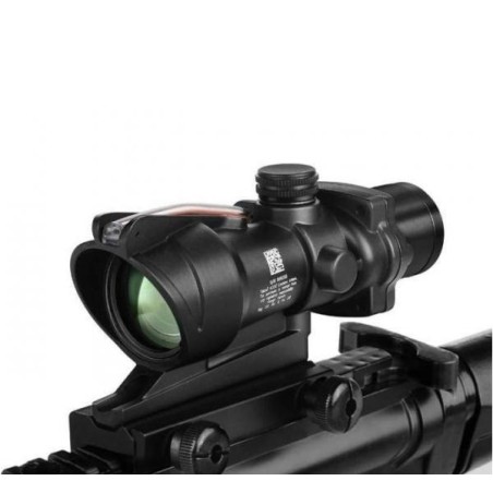 Viseur point rouge Red Dot ACOG 4x32 avec Fibre optique vert + RMR
