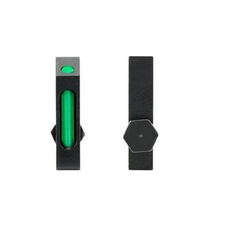 Hausse et guidon en fibre optique pour glock (hausse rouge et guidon vert)