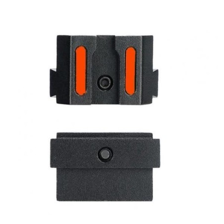 Hausse et guidon en fibre optique pour glock (hausse rouge et guidon vert)