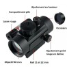 Red Dot Laser 1X40 pour rail de 11 et 22 mm