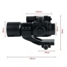 Red Dot M3 montage Cantilever avec laser rouge pour rail picatinny