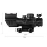 Red Dot 4x32 avec visée fibre optique supérieur pour rail picatinny